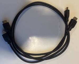 即決200円 中古品 AmazonBasic High Speed HDMI Cable ×2本（80cm）