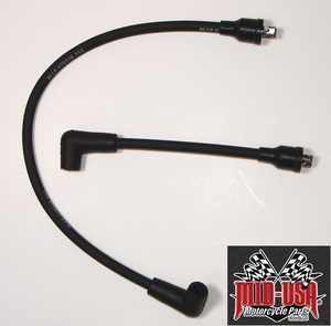 MID USA 18489 スパークプラグ EVO BIGTWIN 用 BLUE STREAK SPARK PLUG WIRES OEM 32093-98 相当