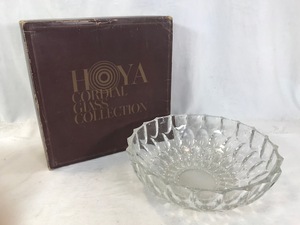 HOYA 保谷クリスタル　ガラス製　サラダボール　サラダボウル　25cm　未使用