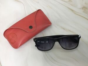 ●営NA194-60 Ray Ban レイバン Sunglasses サングラス「RB 2140 50□22-135」マットブラック WAYFARER ITALY / 収納ケース（レッド）付き