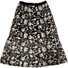 フェアリーグランジ EVRIS 花柄 シアロングスカート vintage