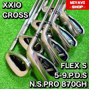 XXIO ゼクシオ　CROSS クロス　2019 FLEX　S 8本　セット