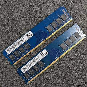 【中古】DDR4メモリ 8GB(4GB2枚組) RAMAXEL RMUA5110KE68H9F-2400 [DDR4-2400 PC4-19200]