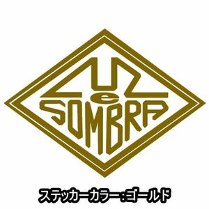 送料0★10cm【LUZeSOMBRA】ルースイソンブラ-ダイヤ型★　サッカー・フットサルステッカー(0)