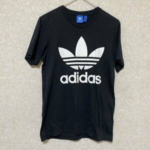 adidas オリジナルス ロゴTシャツ ブラック S アディダス