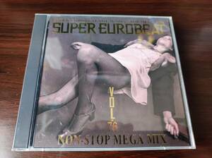 【即決】 中古オムニバス初回盤CD２枚組　ステッカー付き 「SUPER EUROBEAT VOL.76 NON-STOP MEGA MIX」 スーパーユーロビート　SEB