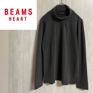 BEAMS HEART★ビームス ハート★レディース タートルネック ボーダー カットソー　5-120