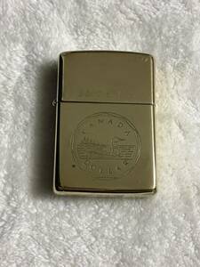 ジッポー ジッポ オイルライター ZIPPO SOLID BRASS ソリッドブラス 真鍮 カナダ　Canada 1993年製　インサイドユニットNIAGARA 未使用品