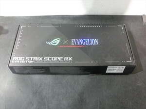 T【A7-87】【80サイズ】▲ASUS ROG STRIX SCOPE RX エヴァンゲリオン エディション キーボード/簡易動作確認済