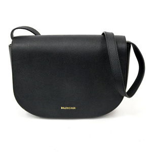 バレンシアガ ショルダーバッグ レザー ブラック レディース BALENCIAGA 中古 美品 限界値下げ祭45-OF