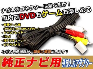 メール便送料無料 VTR 外部入力ケーブル 日産 ティーノ V10 VTRアダプター カーナビ メーカー純正ナビ 映像