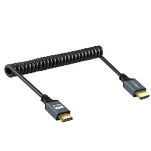 【人気商品】オス-オス, 4k/60Hz伸縮調節可能 ストレッチスプリングケーブル ケーブル ケーブル HDMI HDMI 30C