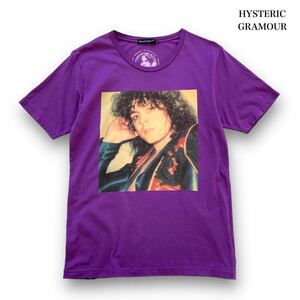 【HYSTERIC GLAMOUR】ヒステリックグラマー HYSTERIC XXX ヒステリックトリプルエックス T-REX 両面プリントtシャツ 半袖Tシャツ パープル