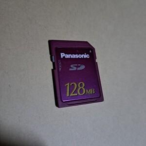 未フォーマット品　Panasonic　パナソニック　SDカード　128MB