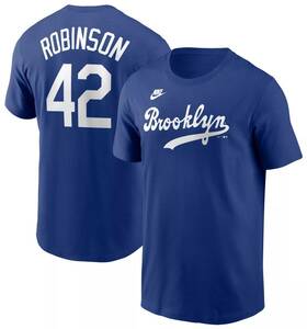 【USサイズ XL】 MLB ジャッキー・ロビンソン ブルックリン ドジャース ユニフォーム T-シャツ ロイヤルブルー　