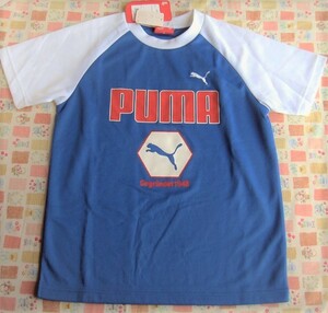 ★PUMA　プーマ　半袖Ｔシャツ　150㎝　青白　ポリエステル100%