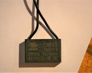 ( CBB61　2uF 250VAC 50/60Hz ) 　キャパシター　モーター始動　フィルムコンデンサーfan capacitor