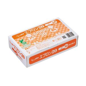 【新品】（まとめ） 旭創業エプロン20（バイオマス） 白 M 1箱（50枚） 〔×5セット〕