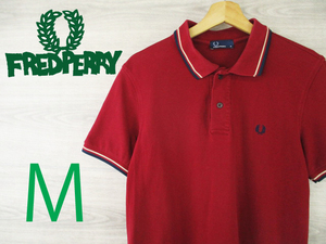 FREDPERRY●フレッドペリー＜コットン ロゴ刺繍 ポロシャツ＞●H3073c