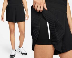 残少 M NIKE GOLF レディース プリーツ ショート 検 インナー パンツ ショーツ タイツ ランニング キュロット スカート WMNS 黒