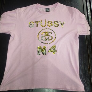 ステューシー　STUSSY　豹柄プリント　Ｔシャツ サイズＬ