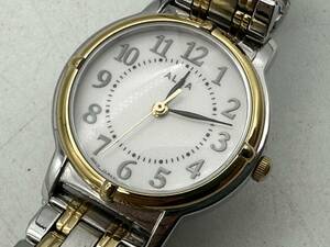 SEIKO セイコー　本物　ALBA アルバ　V501-0FC0　ホワイトダイヤル　レディース腕時計　稼働品