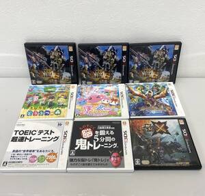 ※ Nintendo 任天堂 3DS ソフト 計9点まとめ MH4G MH MH STORIES 脳トレ ほっぺ どうぶつの森 TOEIC 