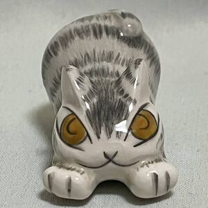 わちふぃーるど ダヤン 難あり！ 箸置き 伸びダヤン Wachifield DAYAN 猫 箸おき はし置き 陶器 フィギュア 耳に欠けあり！