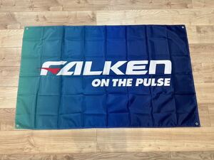 約150x90cm ファルケン FALKEN USDM 世田谷 アドバン レーシング 旧車 特大フラッグ バナー タペストリー 旗 ガレージ装飾 店内装飾 タイヤ