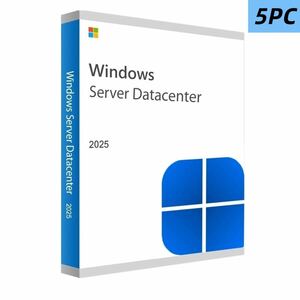 Windows Server 2025 Datacenter 最新版 Retail リテール版プロダクトキー　5PC