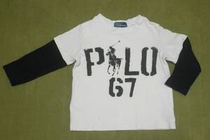 POLO RALPH LAUREN ポロ ラルフローレン　重ね着風　ロンＴ　２Ｔ