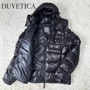 2XL 54 デュベティカ ダウンジャケット 大きいサイズ ダークブラウン ブルゾン アウター DUVETICA フード脱着可能