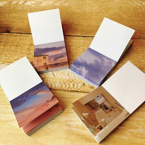 コラージュ　風景画　写真　コラージュ素材　ステッカー　ノート　メモ　韓国
