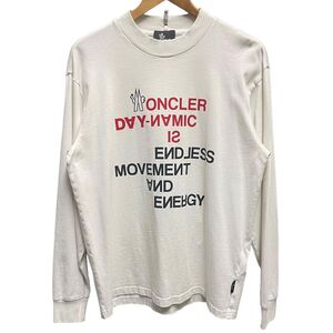 【中古】 MONCLER モンクレール グルノーブル Tシャツ H20978D00002 83927 ホワイト Sサイズ 長袖 23038917DS