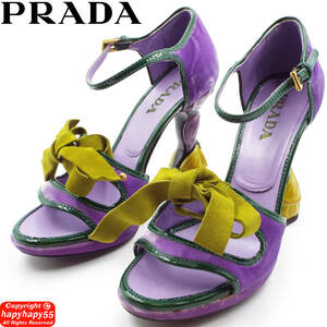 定価16万■PRADA 2008SS 名作 フェアリーコレクション 花彫刻 ハイヒールパンプス 美品◆GUCCI グッチ シューズ アールデコ アールヌーボー