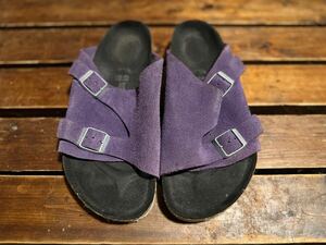 BIRKENSTOCK zurich ブラック パープル サイズ 41 26.5cm ビルケンシュトック チューリッヒ スウェード 