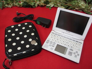 クリAS600　 SHARPシャープ　電子辞書 Brain PW-GC590　ホワイト