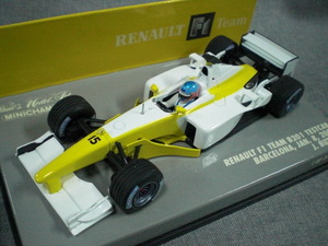 PMA ミニチャンプス 1/43 2002年 ルノー F1 チーム B201 テストカー J・バトン ＃15