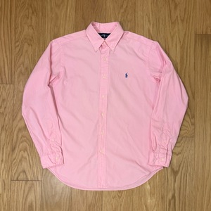 未使用 訳あり ラルフローレン ボタンダウン シャツ M ピンク polo ralph lauren