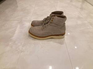 (即完売品・付属品完備・新品未使用・レアオリジナルヒール) VISVIM VIRGIL BOOTS-FOLK SAND M8/ serra brigadier social sculpture 仙人掌