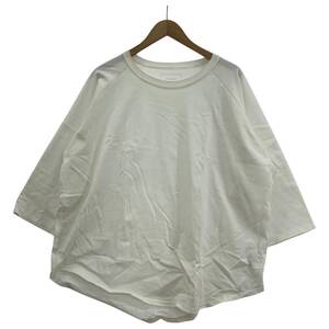 ゆうパケットOK SOPHNET. ソフネット RAGLAN SLEEVE WIDE FOOTBALL 長袖Ｔシャツ sizeL/ホワイト