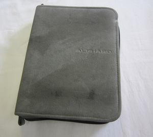 A9460☆アルファード　ALCANTARA　アルカンターラ　車検証入れ　