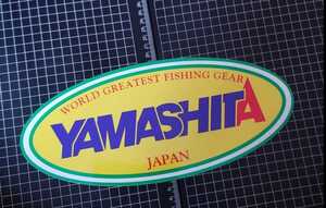 非売品ノベルティ　YAMASHITA STICKER ヤマシタ　オーバルステッカー　/ヤマリア　餌木　エギ　マリア　横須賀　 エギング