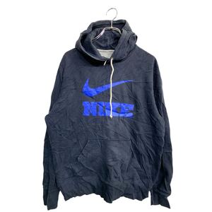 NIKE ロゴ スウェット パーカー Ｌサイズ ナイキ ネイビー 古着卸 アメリカ仕入 t2412-3189