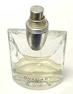 1円～【中古/残量35%程】ブルガリ ＢＶＬＧＡＲＩ プールオム pour homme オードトワレ スプレー 香水 50ｍl made in italy