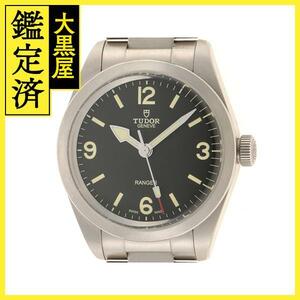 TUDOR チュードル 時計 レンジャー 79950 ブラック文字盤 SS 自動巻き メンズ（2144000229189）M【200】