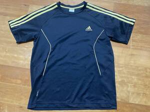 ★adidas アディダス★climalite速乾Tシャツ Mサイズ ブラックused★