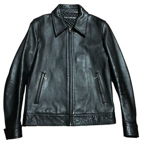 美品 WACKOMARIA Cow Single Leather Jacket ワコマリア カウハイド シングル レザージャケット 黒 M