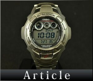 189969□美品 動作確認済 CASIO カシオ G-SHOCK 腕時計 クォーツ ラウンド G-711D SS グレー シルバー メンズ デジタル スポーツ/ D