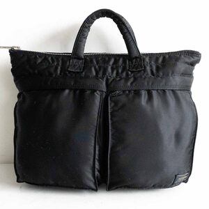 【人気】PORTER 【タンカー ショート ヘルメット ハンド バッグ】ポーター ビジネスバッグ ナイロン ブラック TANKER BAG u2410128